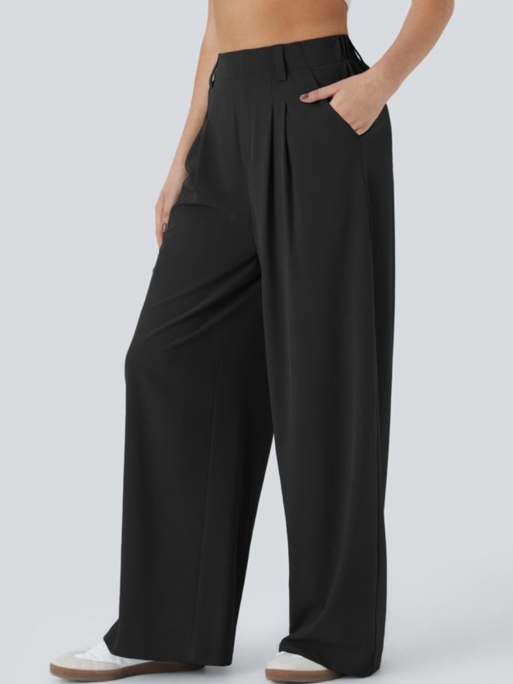 HALARA Breezeful™ High Waisted Pocket Wide Leg Flowy Solid Palazzo